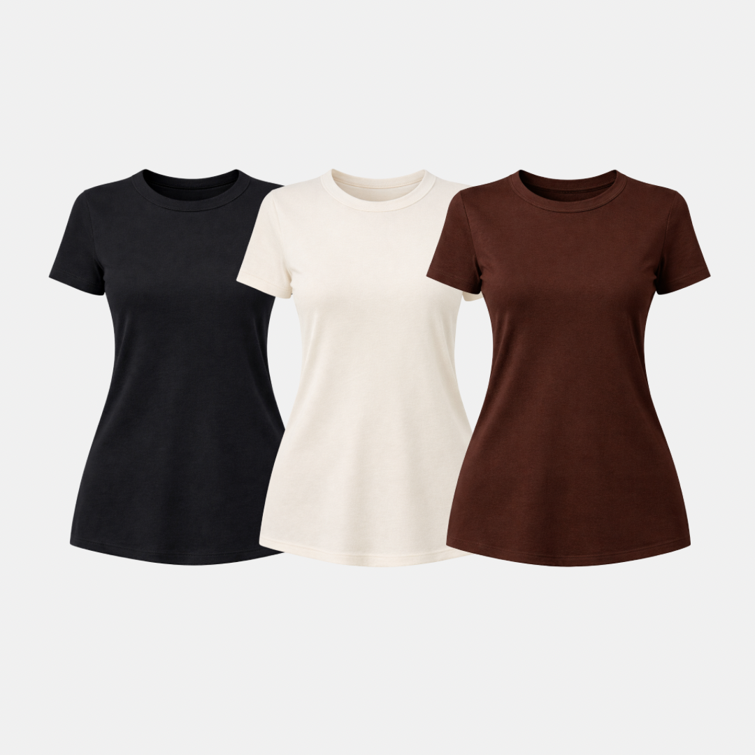 Kit 3 Camisetas Tech  Feminina ESSENC
