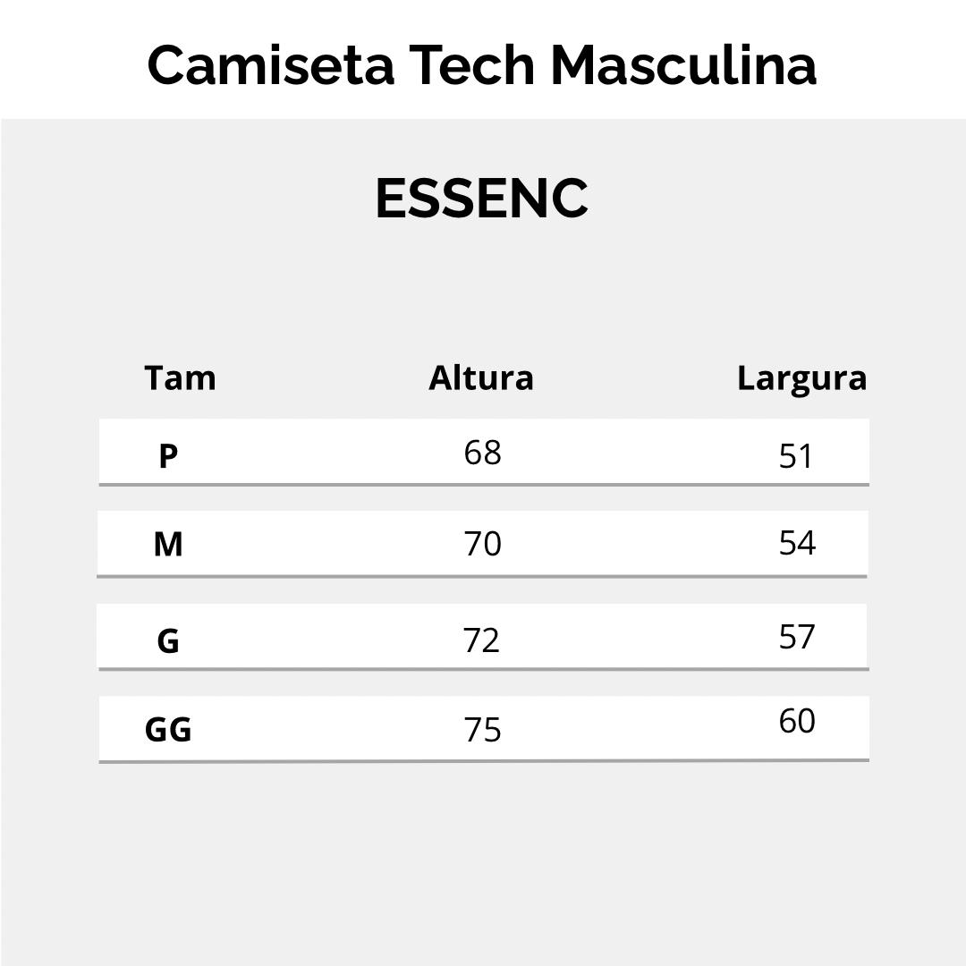 Kit 3 Camisetas Tech Modal ESSENC