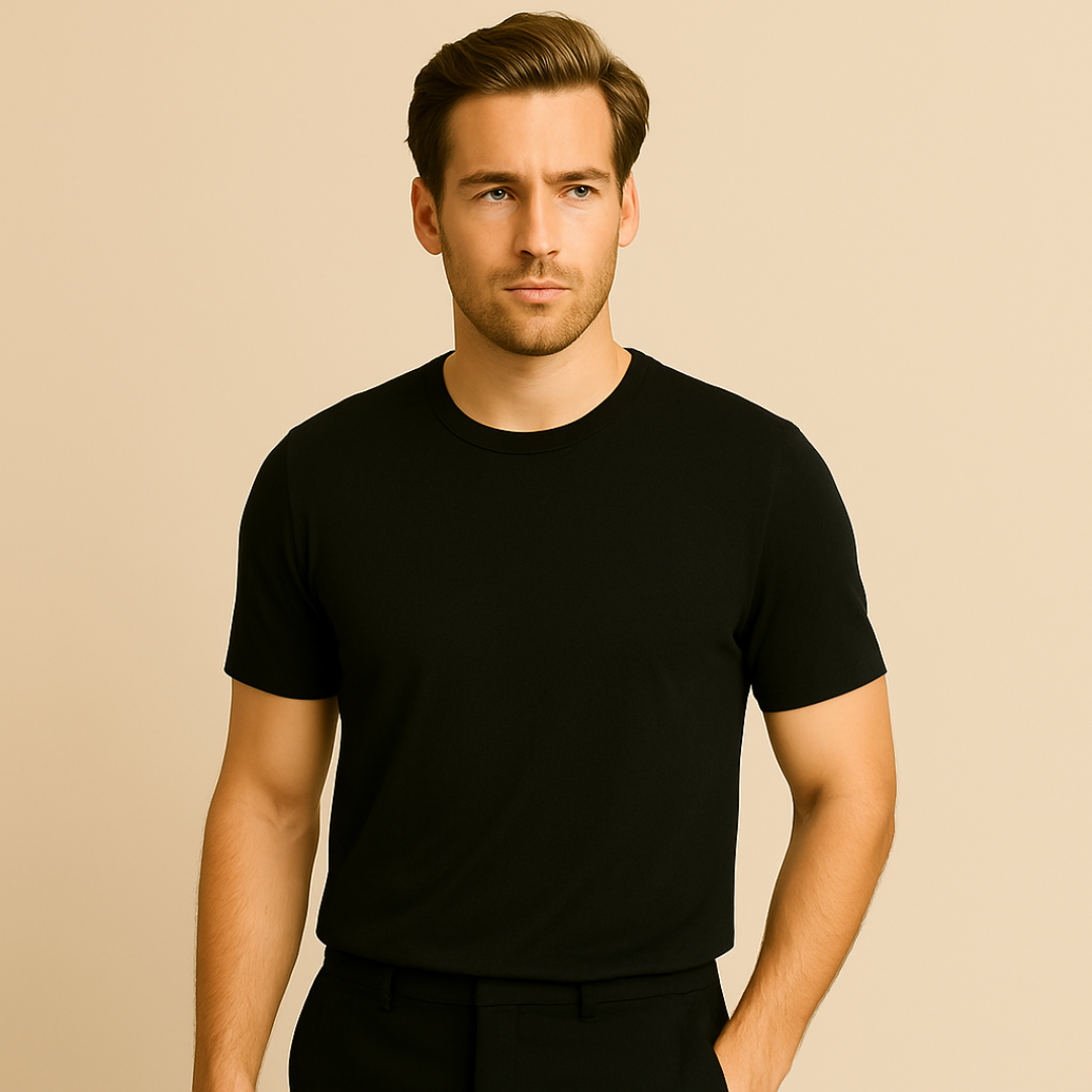 Camiseta Tech Modal ESSENC – Preta