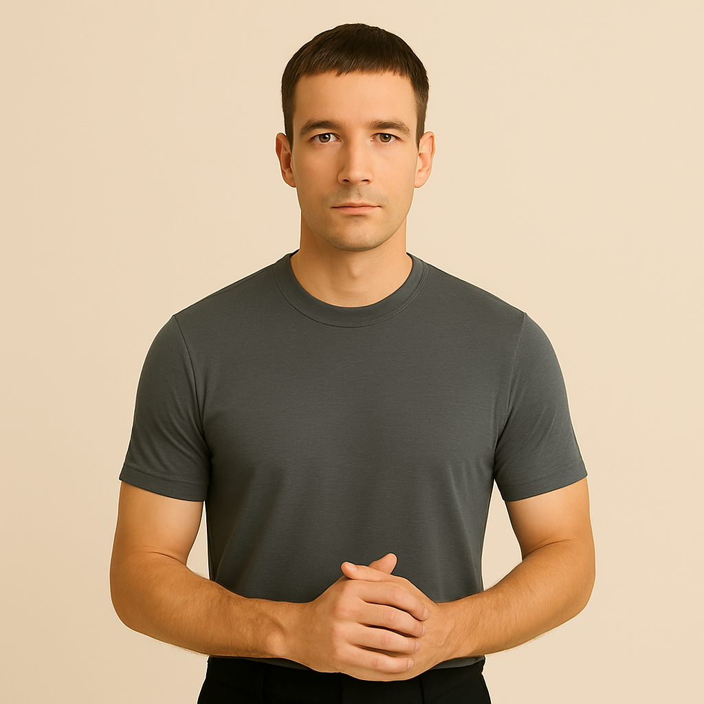 Camiseta Tech Modal ESSENC – Cinza