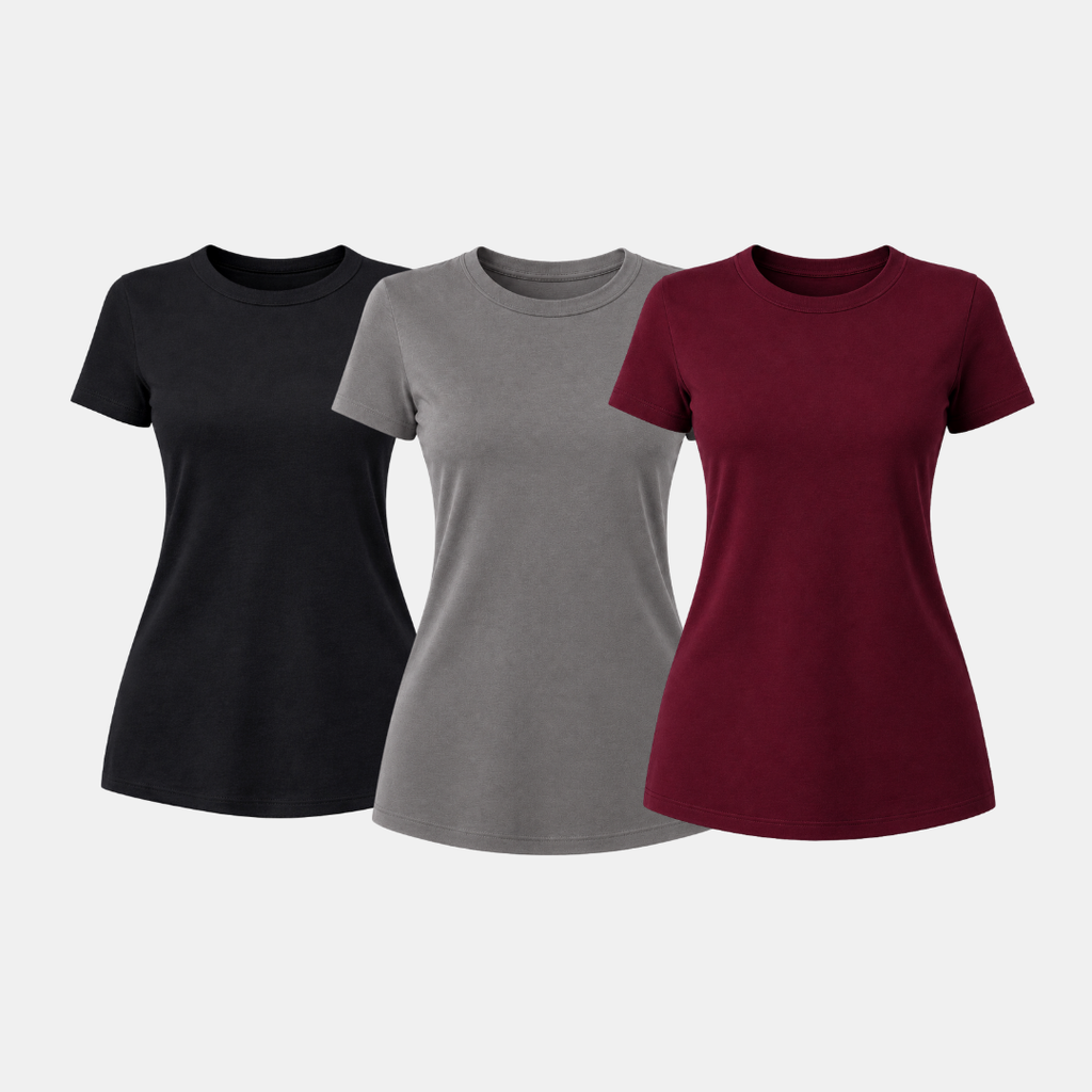 Kit 3 Camisetas Tech  Feminina ESSENC