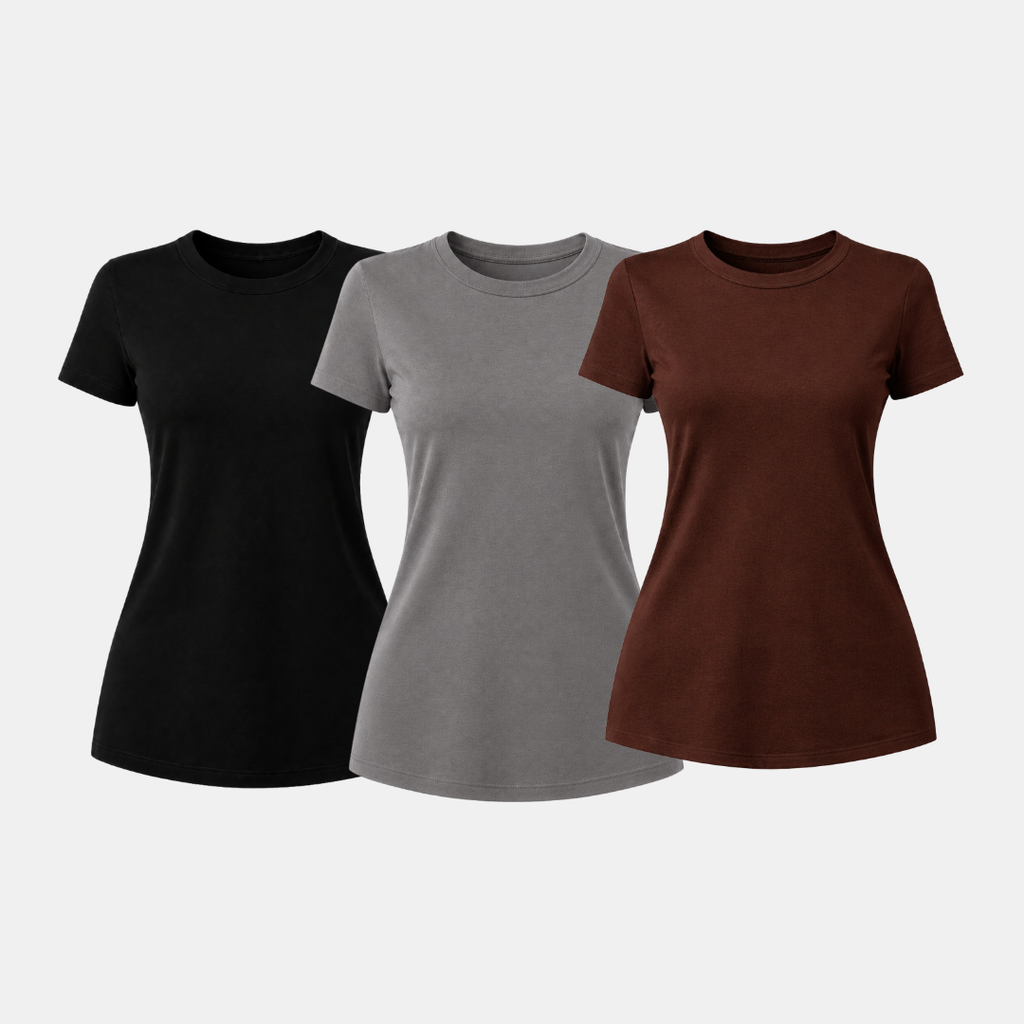 Kit 3 Camisetas Tech  Feminina ESSENC