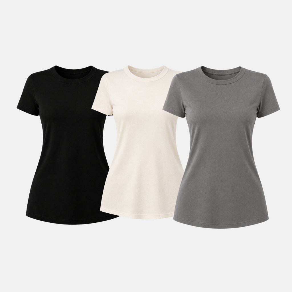Kit 3 Camisetas Tech  Feminina ESSENC