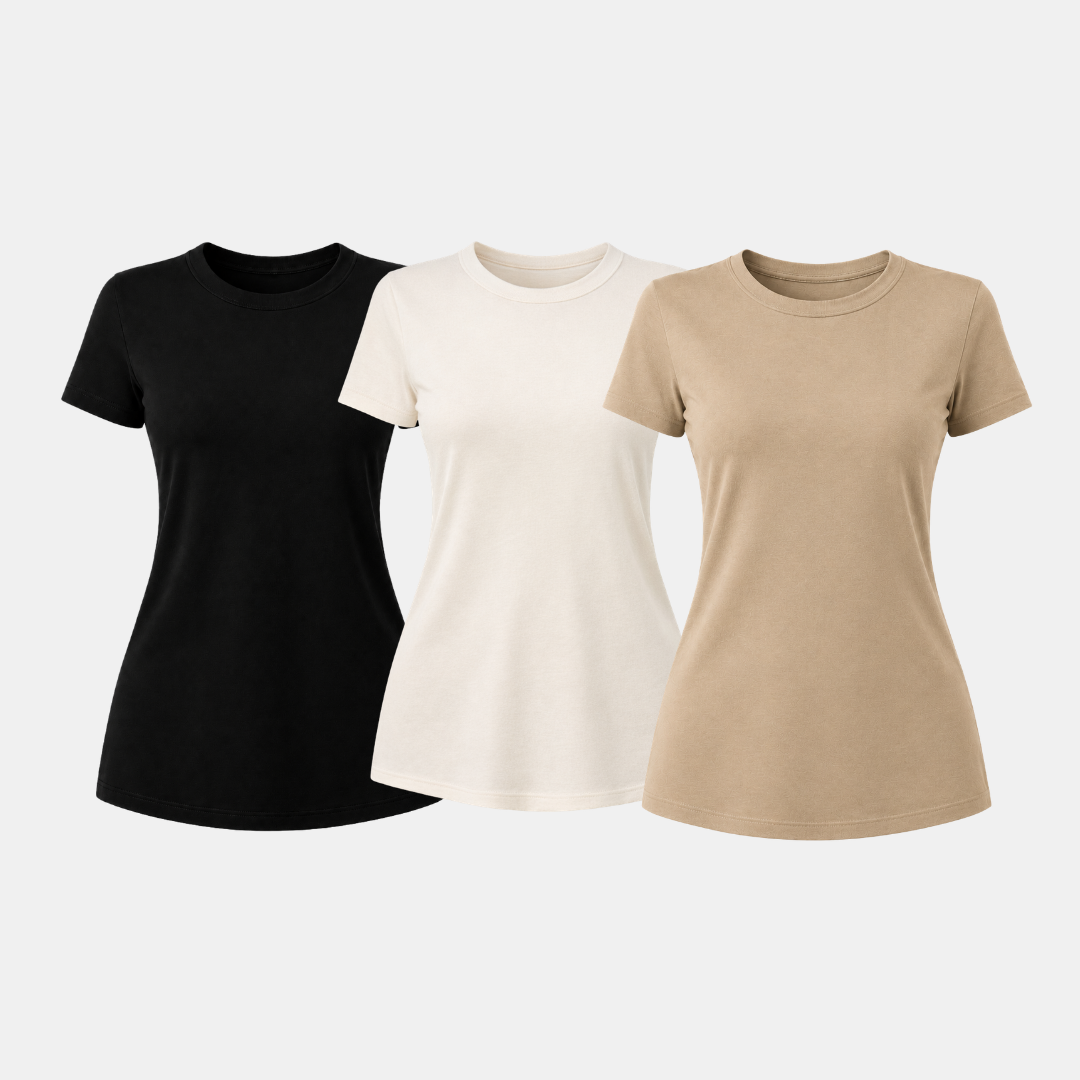 Kit 3 Camisetas Tech  Feminina ESSENC