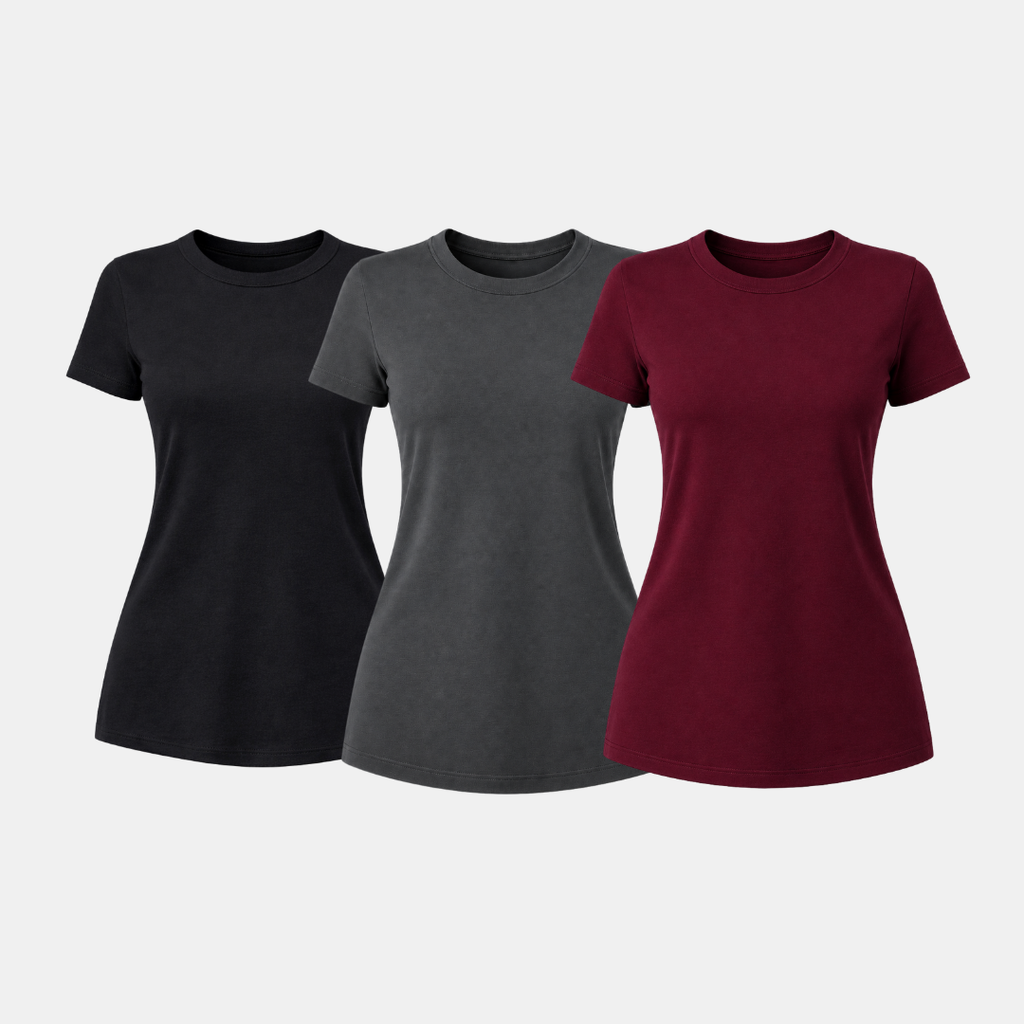 Kit 3 Camisetas Tech  Feminina ESSENC