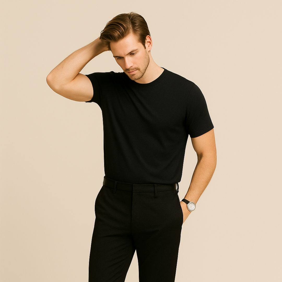 Camiseta Tech Modal ESSENC – Preta