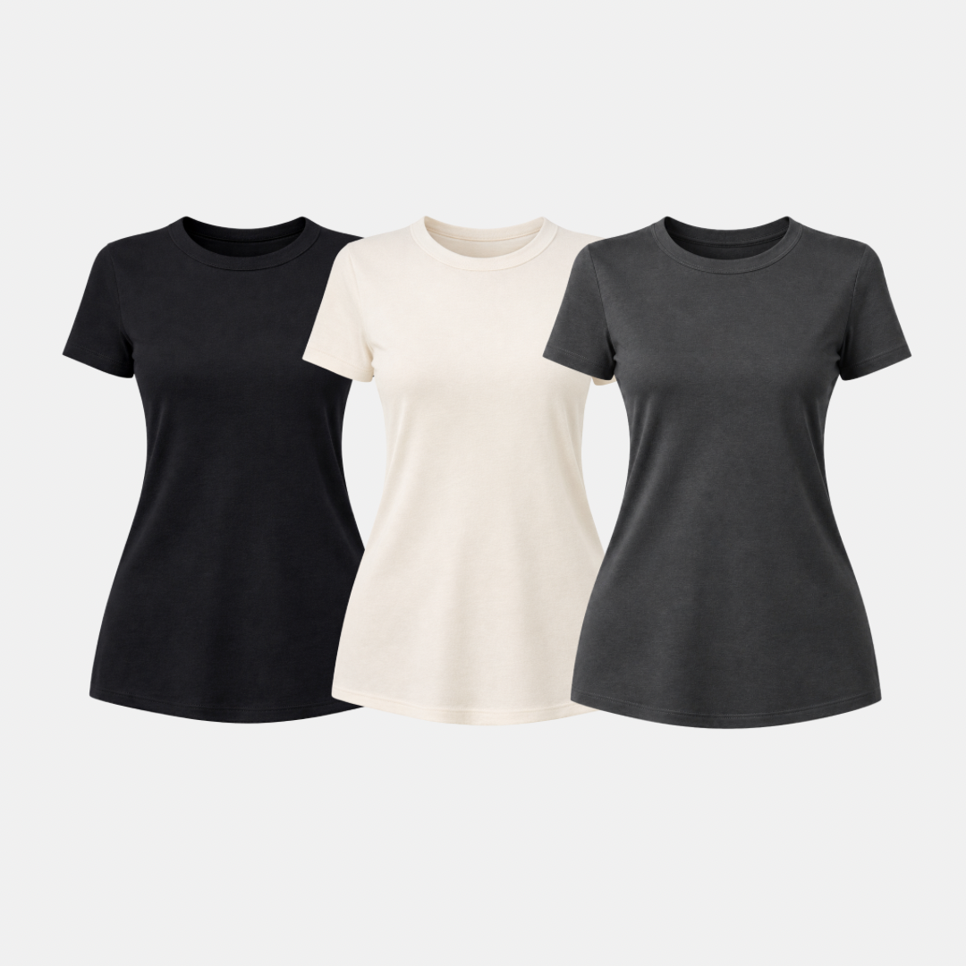 Kit 3 Camisetas Tech  Feminina ESSENC